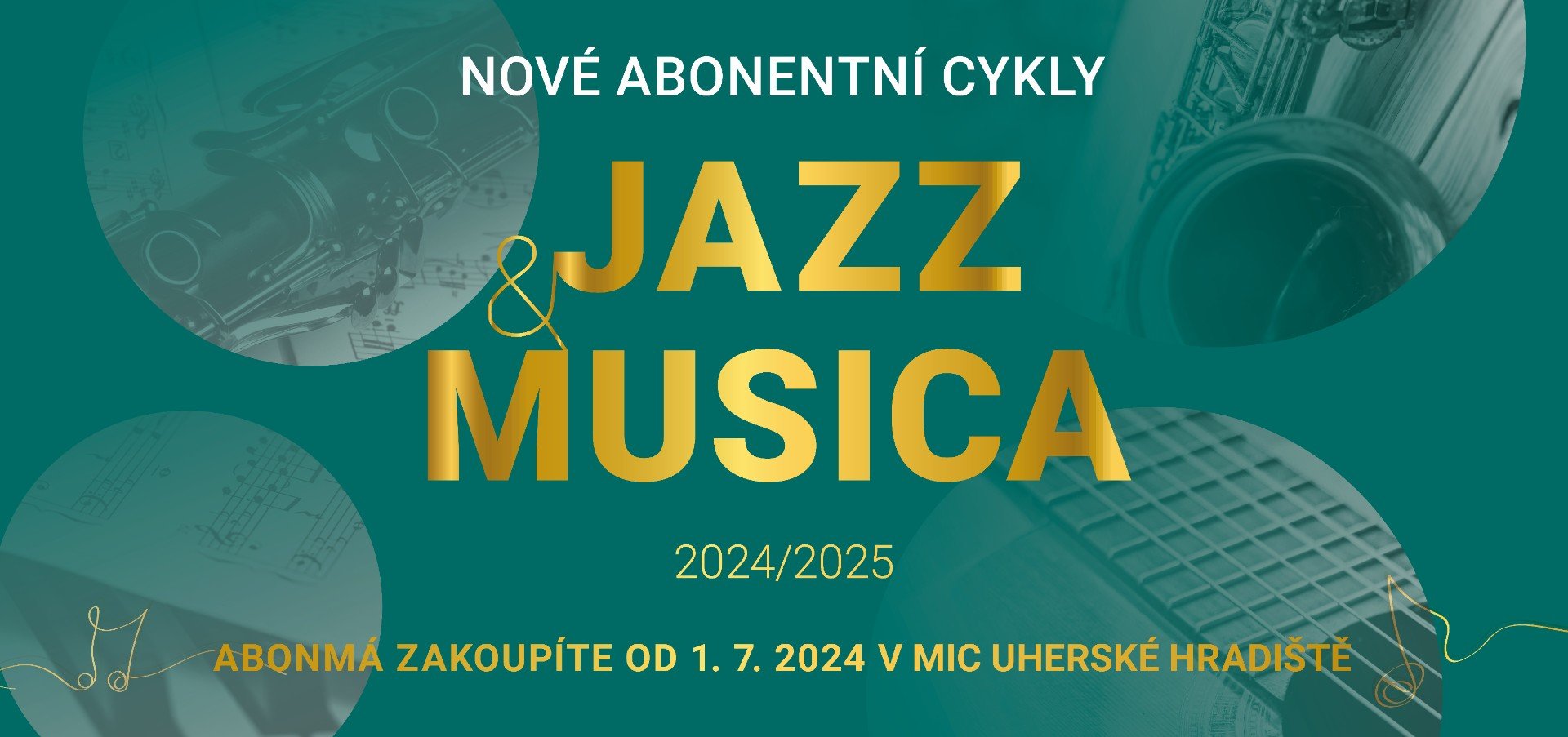 Předprodej abonentních cyklů JAZZ a MUSICA 2024/25 